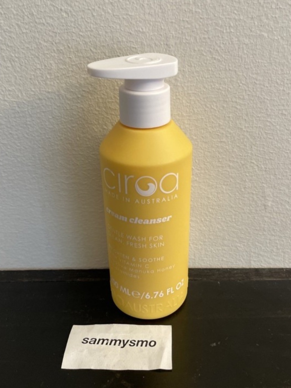 Ciroa Cream Cleanser Vitamin C Manuka Honey 6.76 oz. exp 11/27